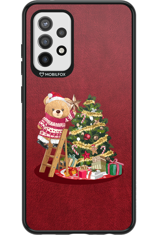 Christmas Bear (Burgundy) - Samsung Galaxy A72