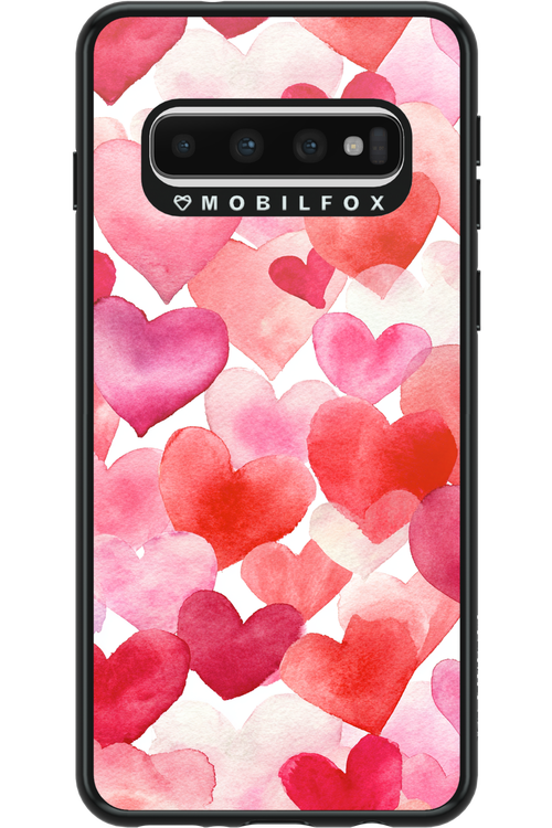 Water Painted Heart - Samsung Galaxy S10
