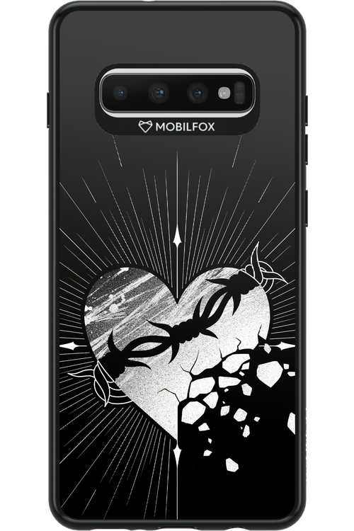 Fehér Szív - Samsung Galaxy S10+