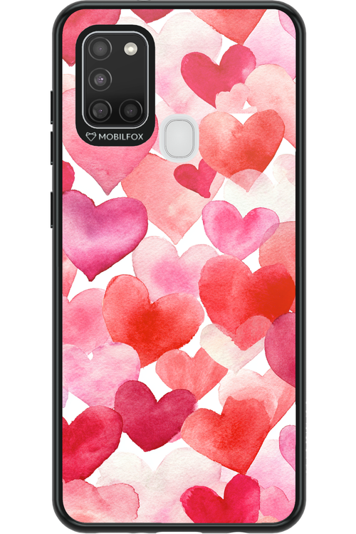 Water Painted Heart - Samsung Galaxy A21 S