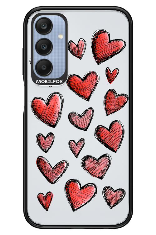 Red Love Transparent 2.0 - Samsung A25