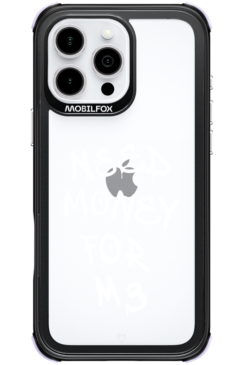 Need M3 Transparent White - Apple iPhone 16 Pro Max