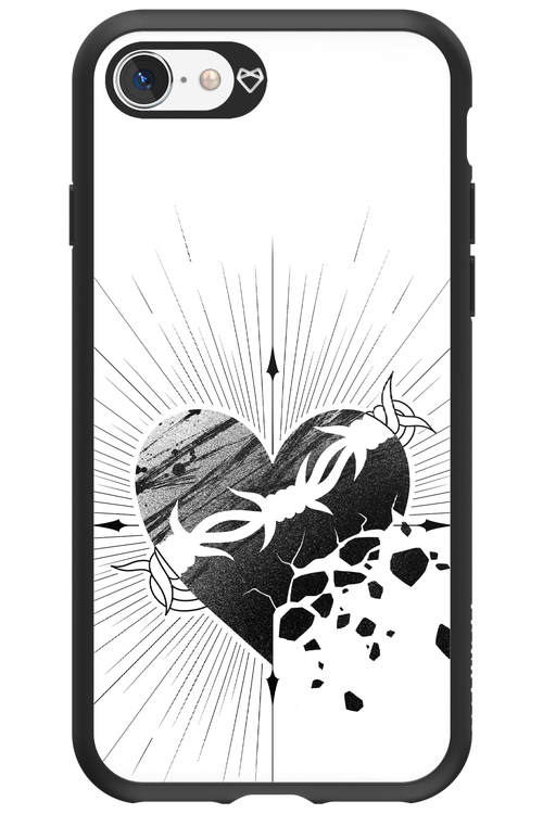 Fekete Szív - Apple iPhone SE 2022