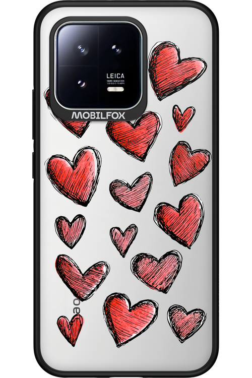 Red Love Transparent - Xiaomi 13