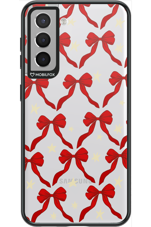 Bow & Stars (Transparent) - Samsung Galaxy S21