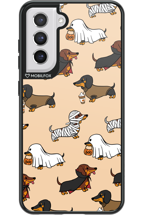 Scary Dachshund - Samsung Galaxy S21 FE
