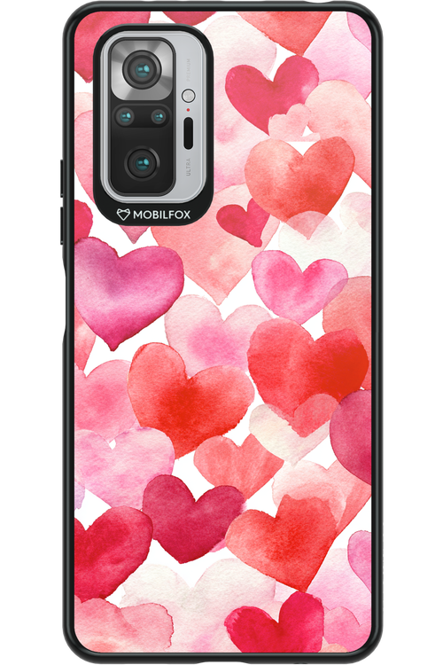 Water Painted Heart - Xiaomi Redmi Note 10S