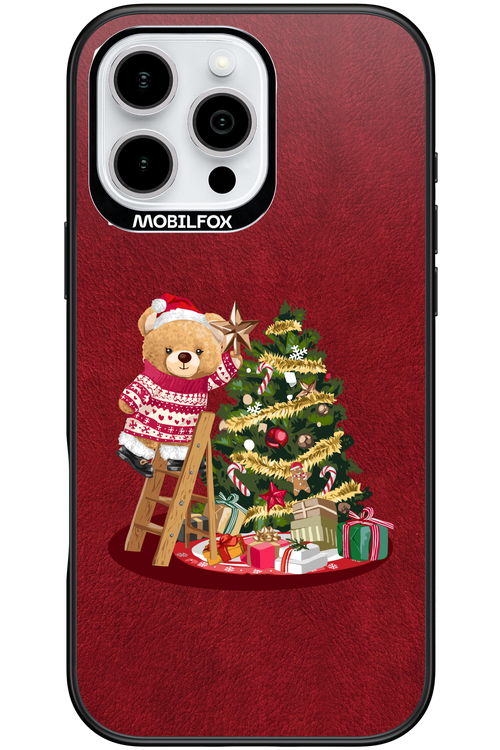 Christmas Bear (Burgundy) - Apple iPhone 16 Pro Max