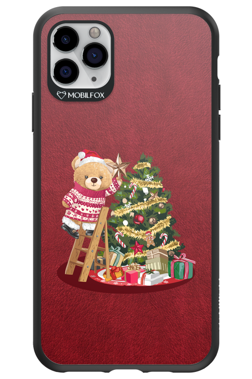 Christmas Bear (Burgundy) - Apple iPhone 11 Pro Max