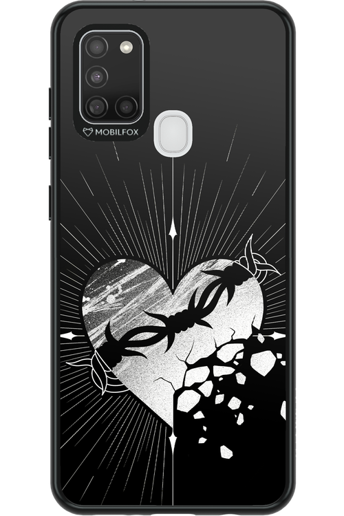 Fehér Szív - Samsung Galaxy A21 S