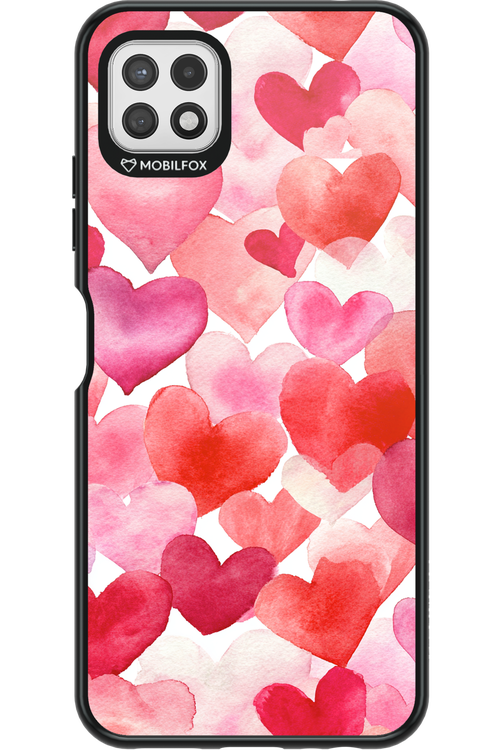 Water Painted Heart - Samsung Galaxy A22 5G