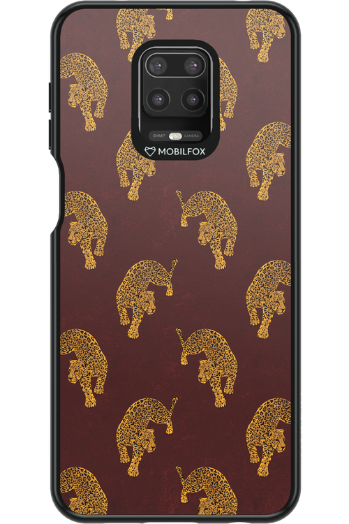 Burgundy Leopard Pattern - Xiaomi Redmi Note 9 Pro