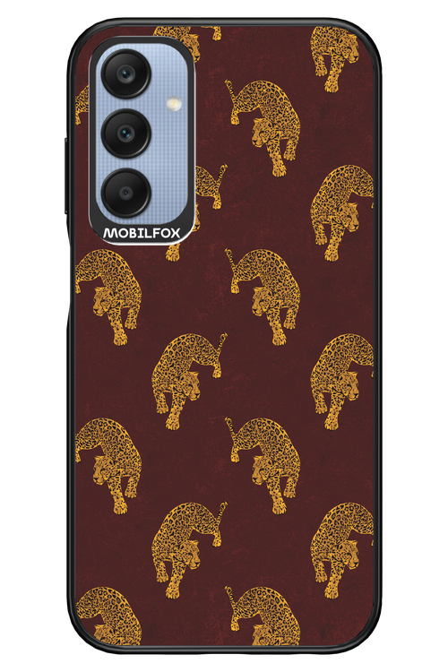 Burgundy Leopard Pattern - Samsung A25