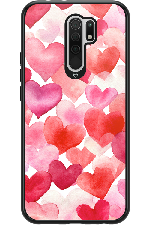 Water Painted Heart - Xiaomi Redmi 9