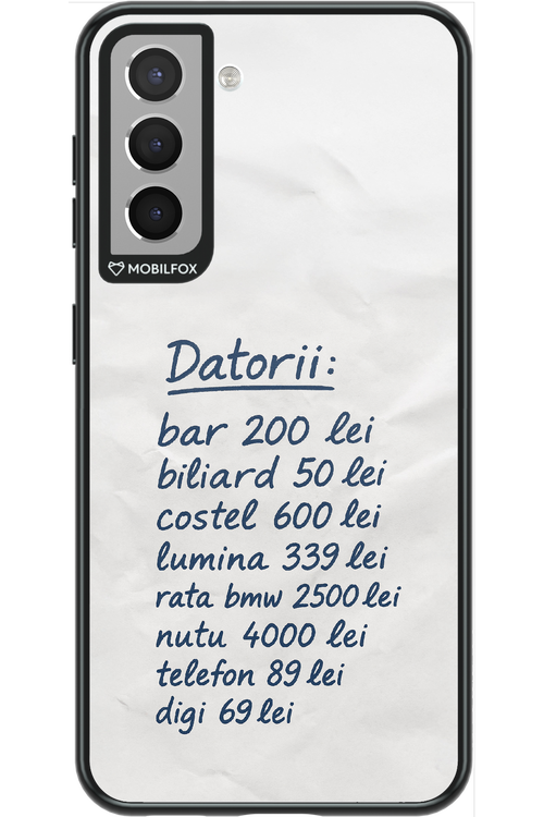 The List - Samsung Galaxy S21