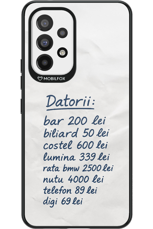 The List - Samsung Galaxy A53