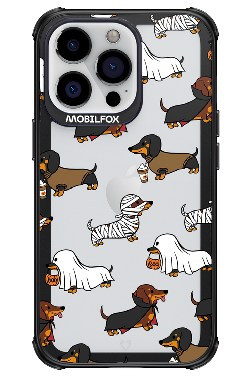 Scary Dachshund (Transparent) - Apple iPhone 13 Pro