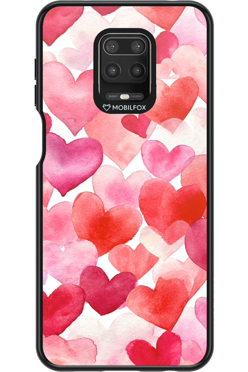 Water Painted Heart - Xiaomi Redmi Note 9 Pro