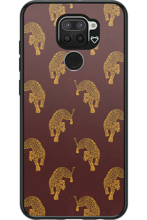Burgundy Leopard Pattern - Xiaomi Redmi Note 9