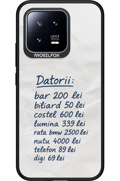 The List - Xiaomi 13