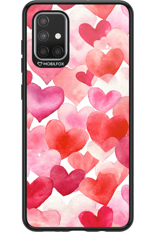 Water Painted Heart - Samsung Galaxy A71