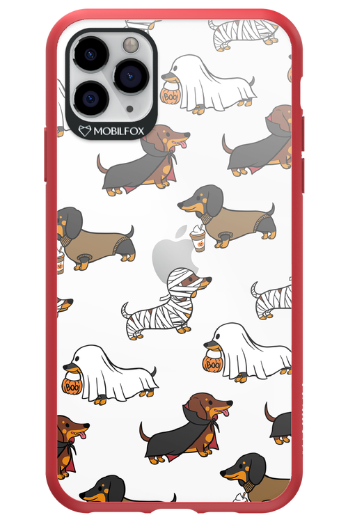 Scary Dachshund (Transparent) - Apple iPhone 11 Pro Max