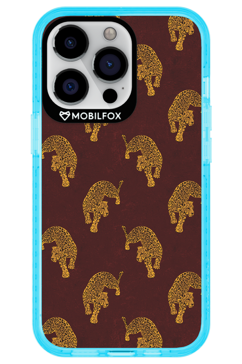 Burgundy Leopard Pattern - Apple iPhone 13 Pro
