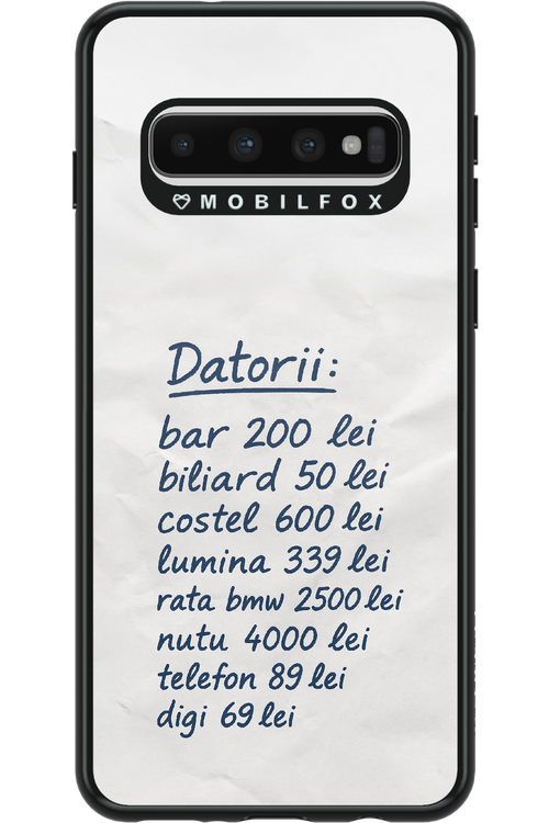 The List - Samsung Galaxy S10