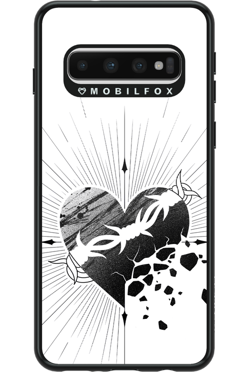 Fekete Szív - Samsung Galaxy S10