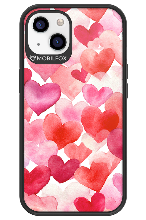 Water Painted Heart 2.0 - Apple iPhone 13