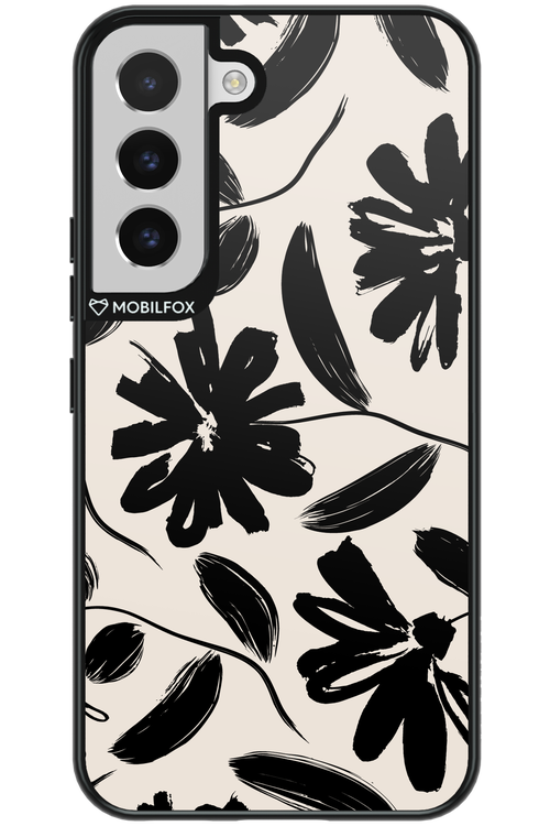 Monochrome Flowerss - Samsung Galaxy S22