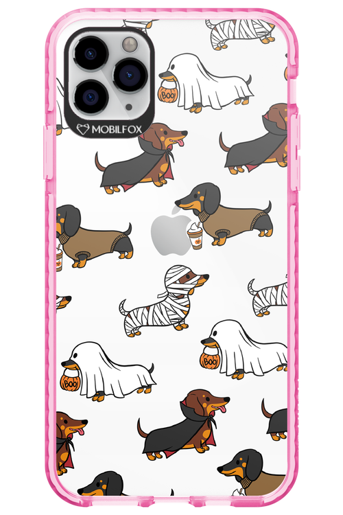Scary Dachshund (Transparent) - Apple iPhone 11 Pro Max
