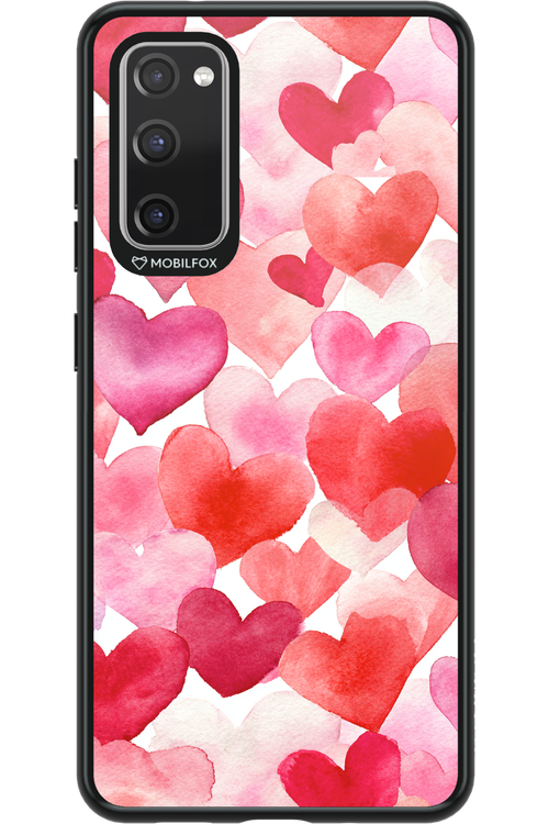 Water Painted Heart - Samsung Galaxy S20 FE