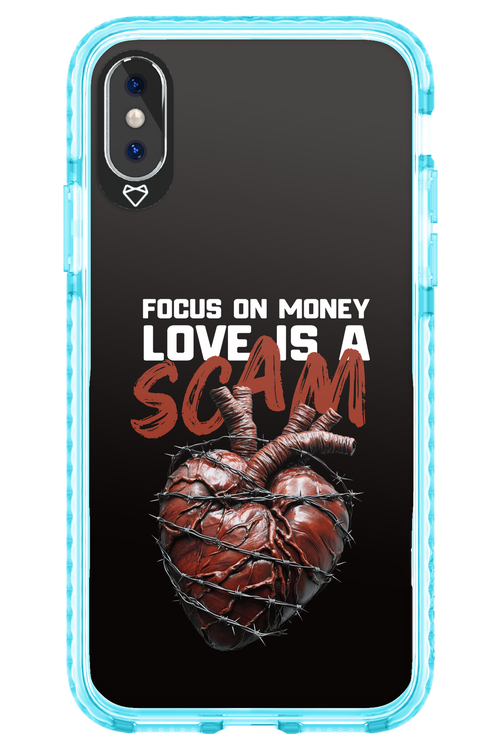 Focus on money, love is a scam - Apple iPhone X