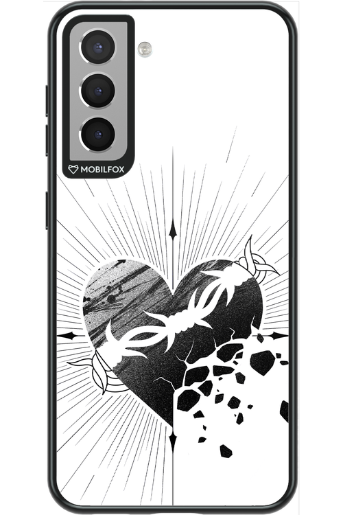 Fekete Szív - Samsung Galaxy S21