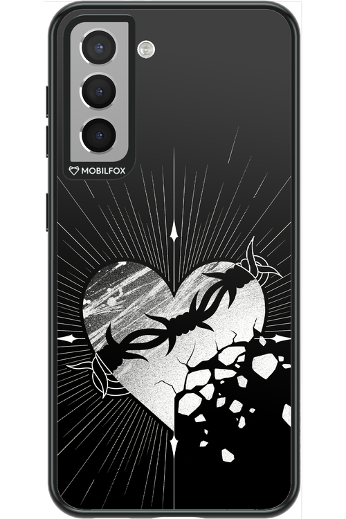 Fehér Szív - Samsung Galaxy S21