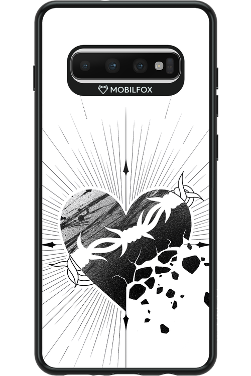Fekete Szív - Samsung Galaxy S10+