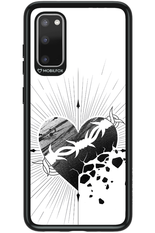 Fekete Szív - Samsung Galaxy S20
