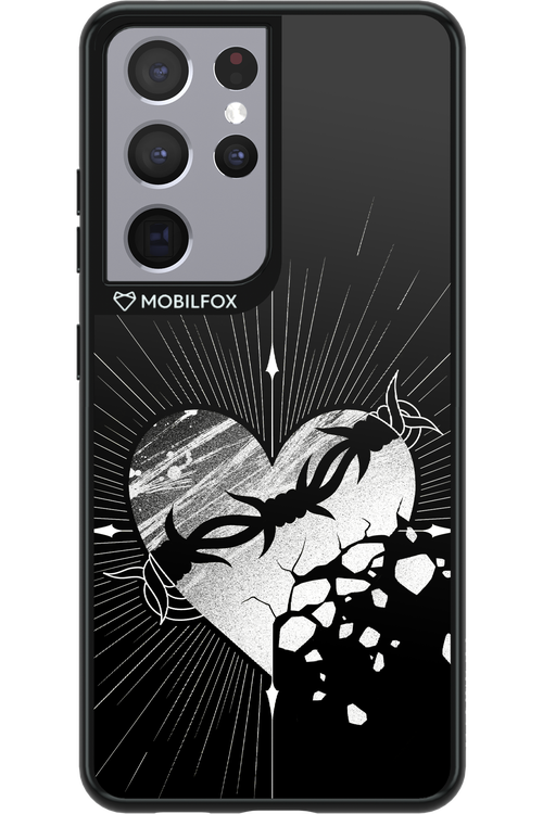 Fehér Szív - Samsung Galaxy S21 Ultra