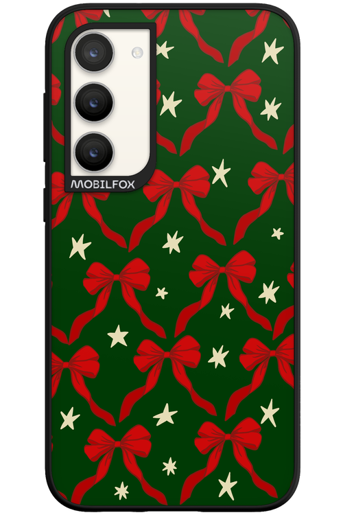 Bow & Stars (Green) - Samsung Galaxy S23 Plus