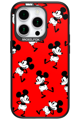 Iconic Mouse (red pattern) - Apple iPhone 15 Pro
