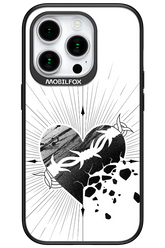 Fekete Szív - Apple iPhone 15 Pro
