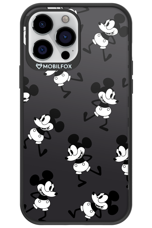 Iconic Mouse (antracite pattern) - Apple iPhone 13 Pro Max