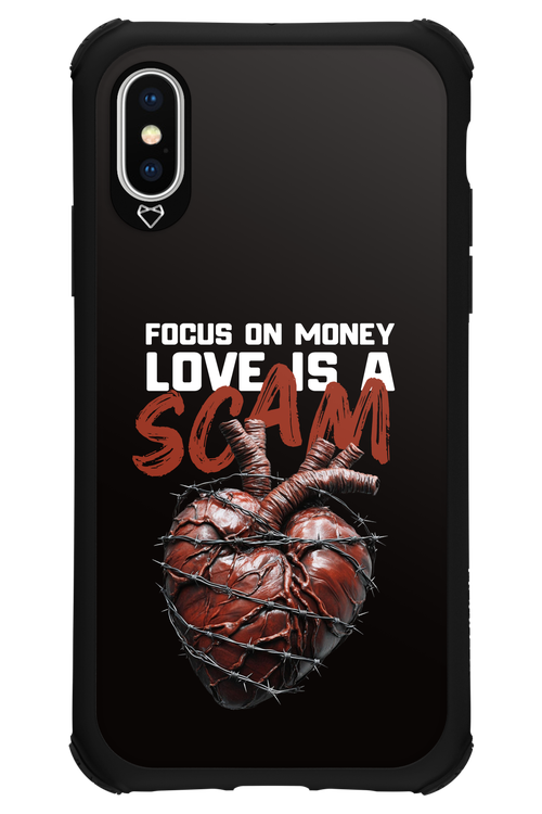Focus on money, love is a scam - Apple iPhone X