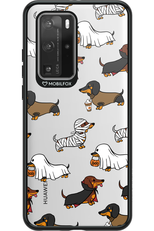 Scary Dachshund (Transparent) - Huawei P40 Pro