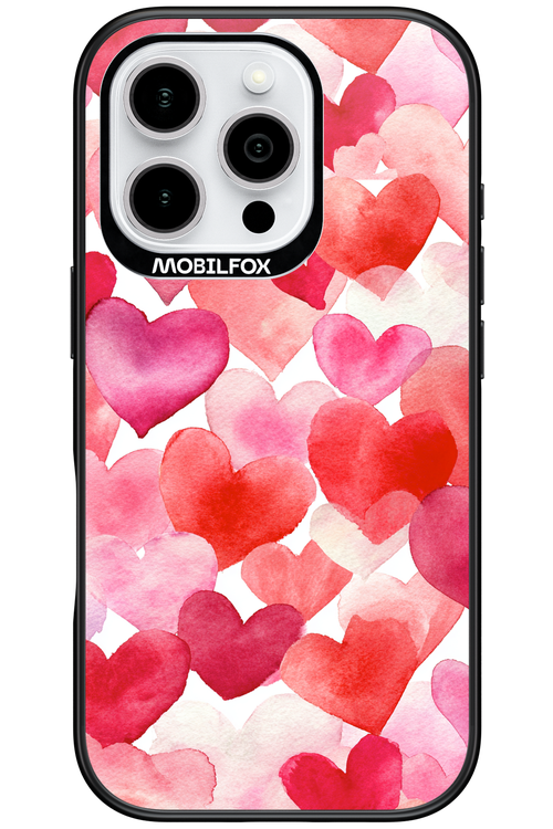 Water Painted Heart - Apple iPhone 16 Pro