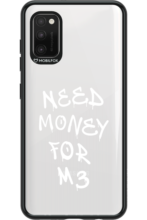 Need M3 Transparent White - Samsung Galaxy A41