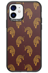 Burgundy Leopard Pattern - Apple iPhone 12