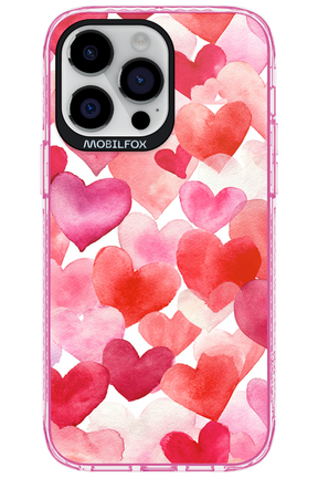 Water Painted Heart - Apple iPhone 14 Pro Max