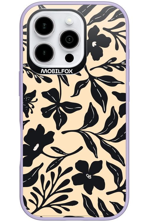 Black Flowers 2.0 - Apple iPhone 16 Pro